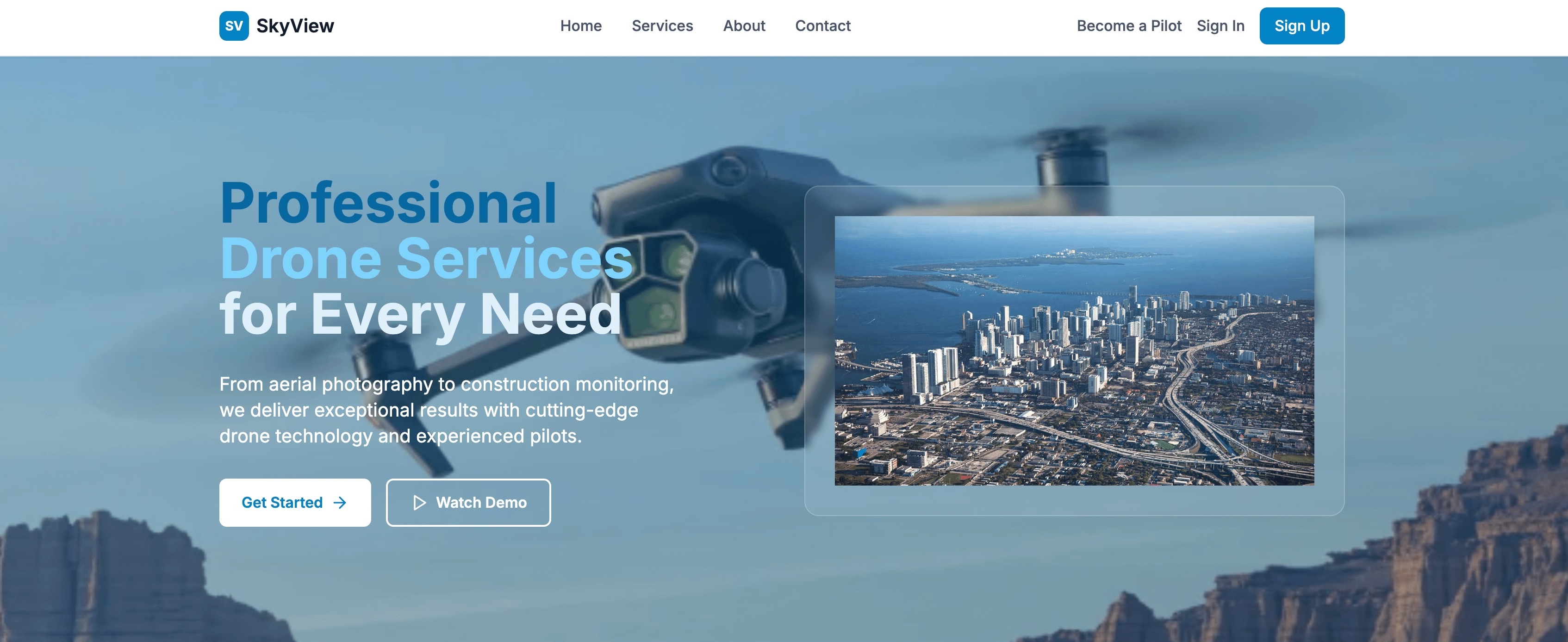 SkyView - Drone Marketplace